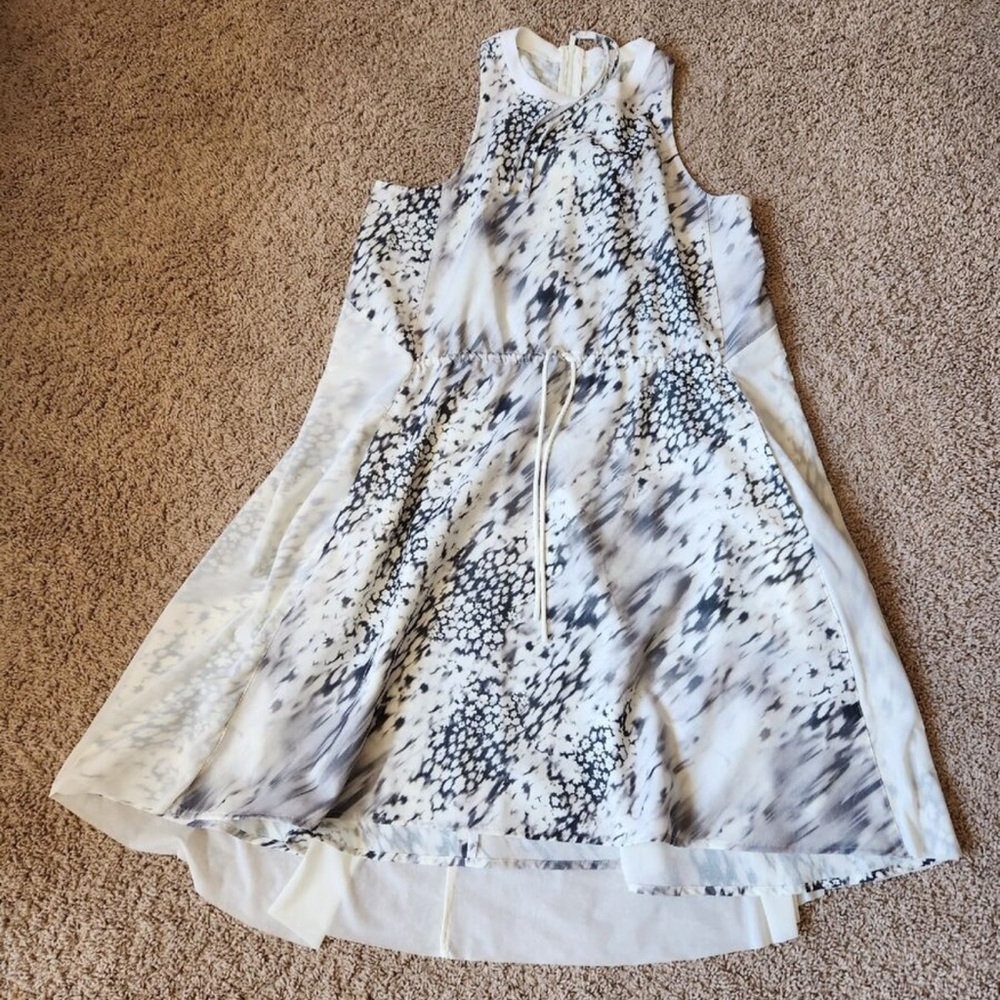 Lululemon women’s Athletica Black and White Halter Sundress for Cocktail Events